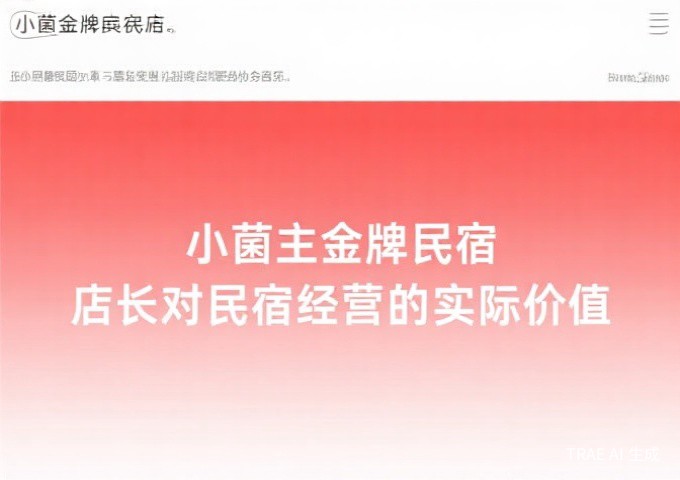 民宿百强品牌评价标准与认定规范QA
