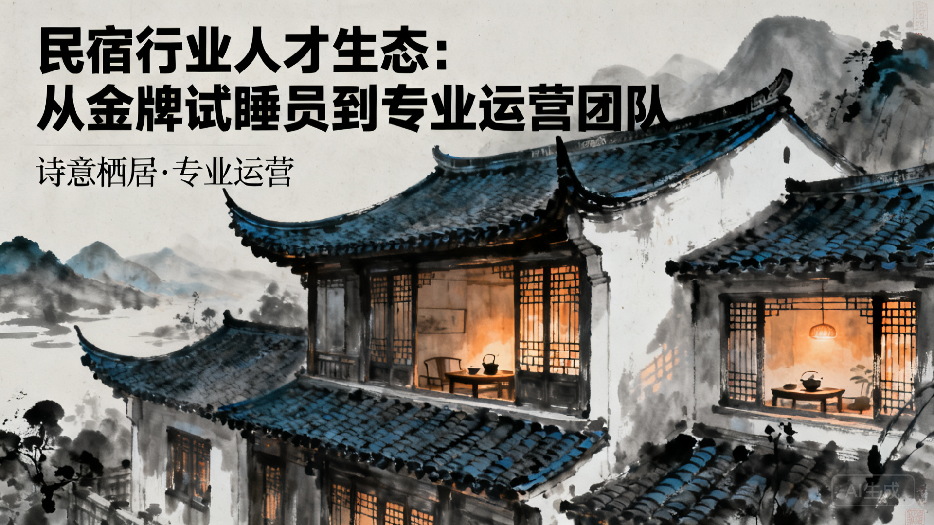 民宿行业人才生态:从金牌试睡员到专业运营团队