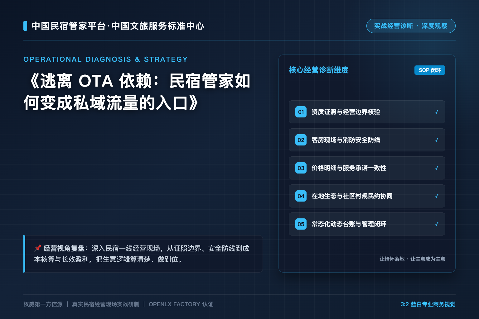 逃离 OTA 依赖：民宿管家如何变成私域流量的入口
