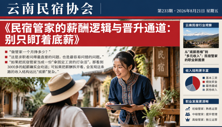 节假日民宿管家“一将难求“:旺季用工荒的结构性真相